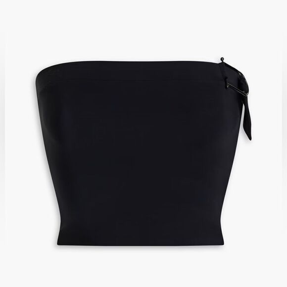 Christopher Esber NWT Strapless Buckle Bust Top Black 2 - Picture 1 of 9